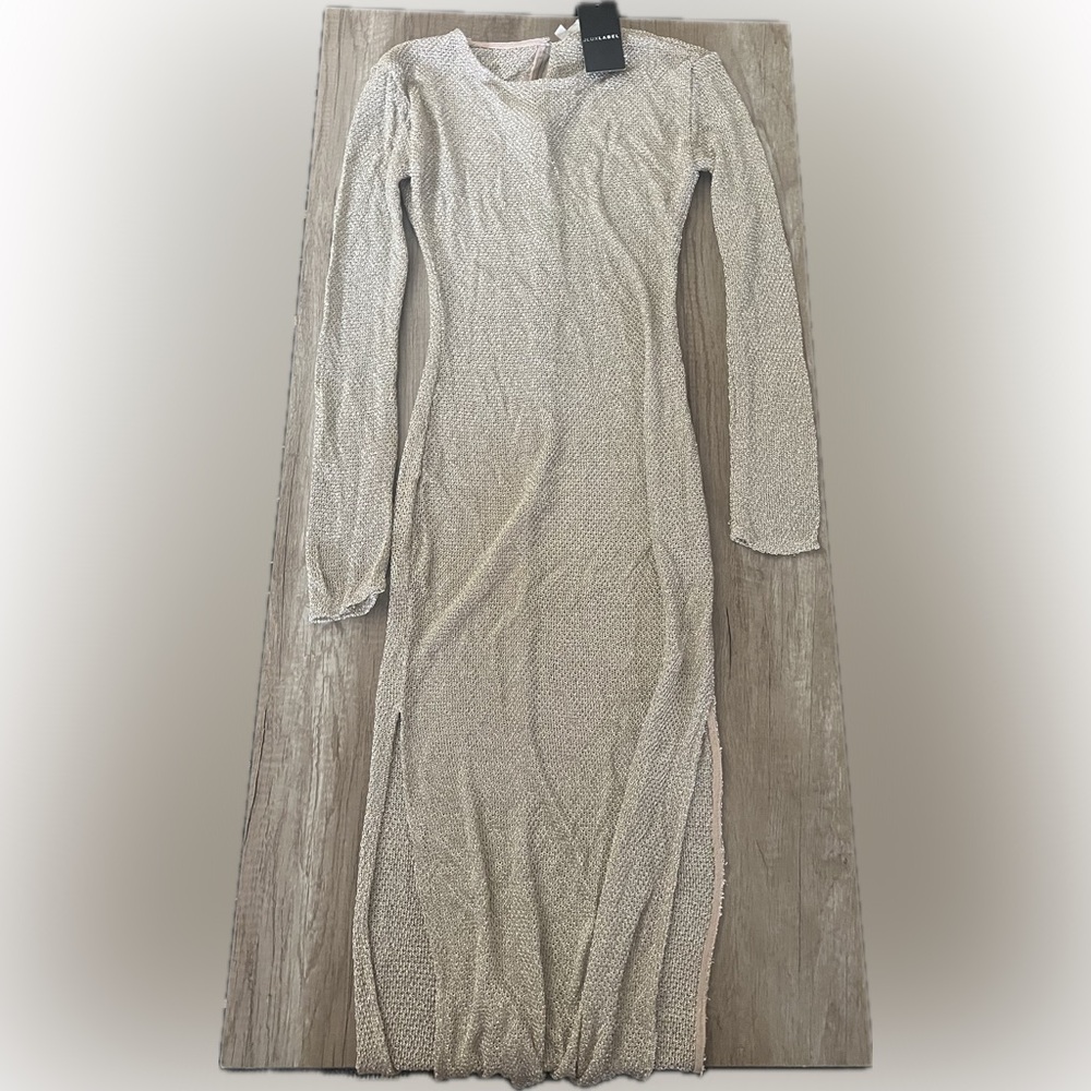 Jluxlabel Metallic Mesh Dress